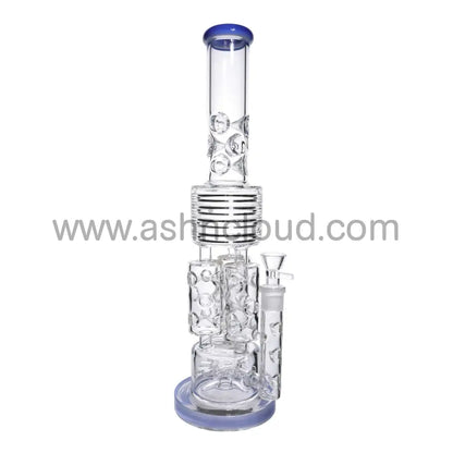 19 In - Super Big Luxury Glass Recycler 18 Mm