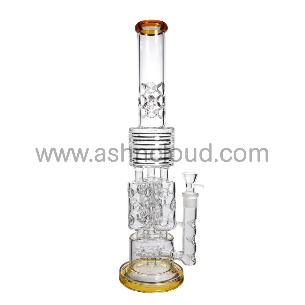 19 In - Super Big Luxury Glass Recycler 18 Mm