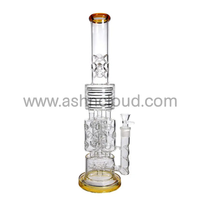 19 In - Super Big Luxury Glass Recycler 18 Mm