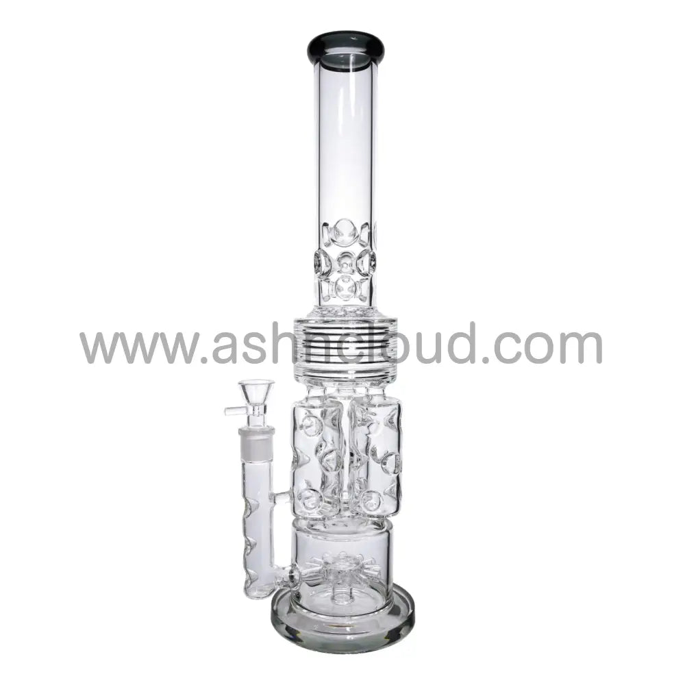 19 In - Super Big Luxury Glass Recycler 18 Mm