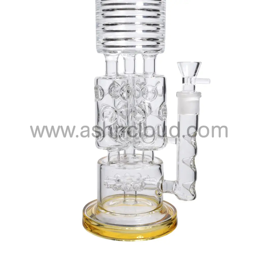 19 In - Super Big Luxury Glass Recycler 18 Mm