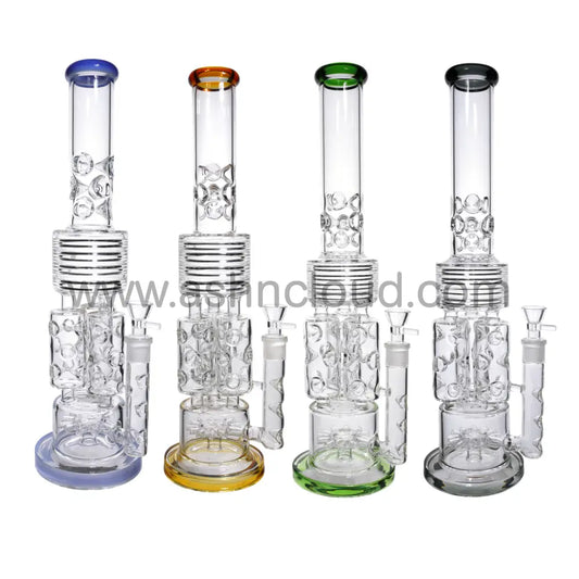 19 In - Super Big Luxury Glass Recycler 18 Mm