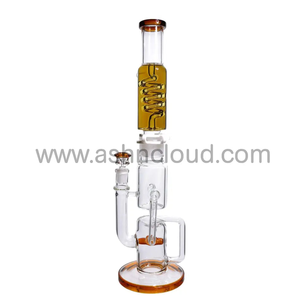 19 In - Super Fancy Glycerin Straight Bong 18 Mm