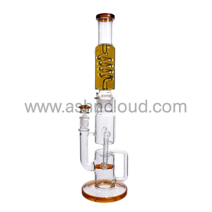 19 In - Super Fancy Glycerin Straight Bong 18 Mm