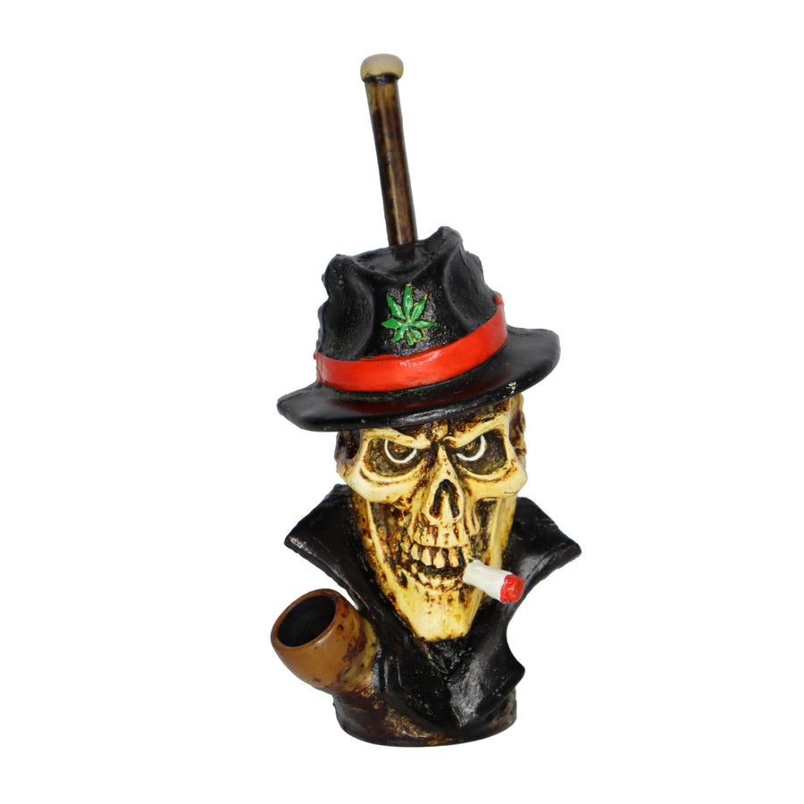 7 Inch Pirate Skull Design Handmade Bong