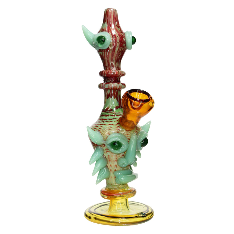 10 Inch Double Monster Head Glass Bubbler