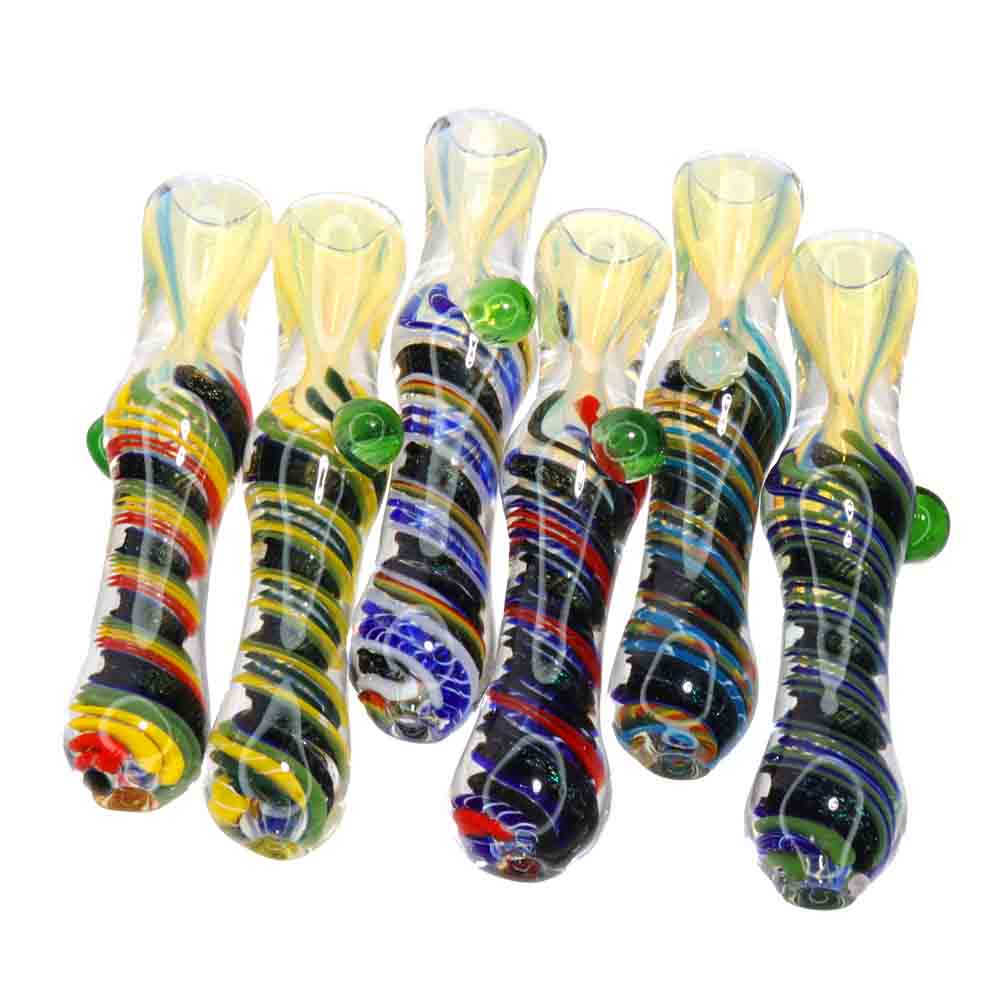 16 PCS - Starlight Opal Galaxy Swirl Glass Hand Pipe Jar  | Wholesale Fast-Turnover
