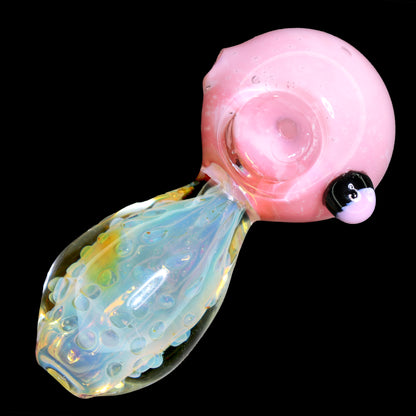 5 in - Fumed Body Color Changing Glass Hand Pipe Spoon