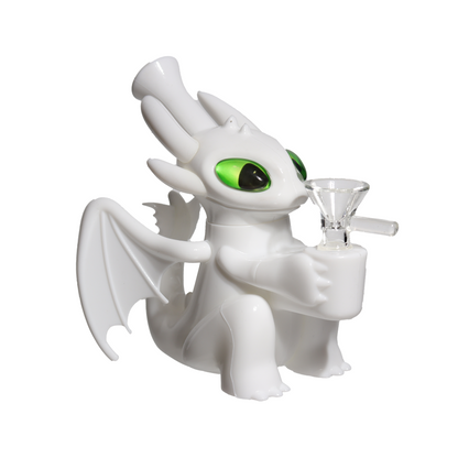 Dragon Silicone Bong with Glass Bowl – Wholesale Durable Novelty Water Pipe