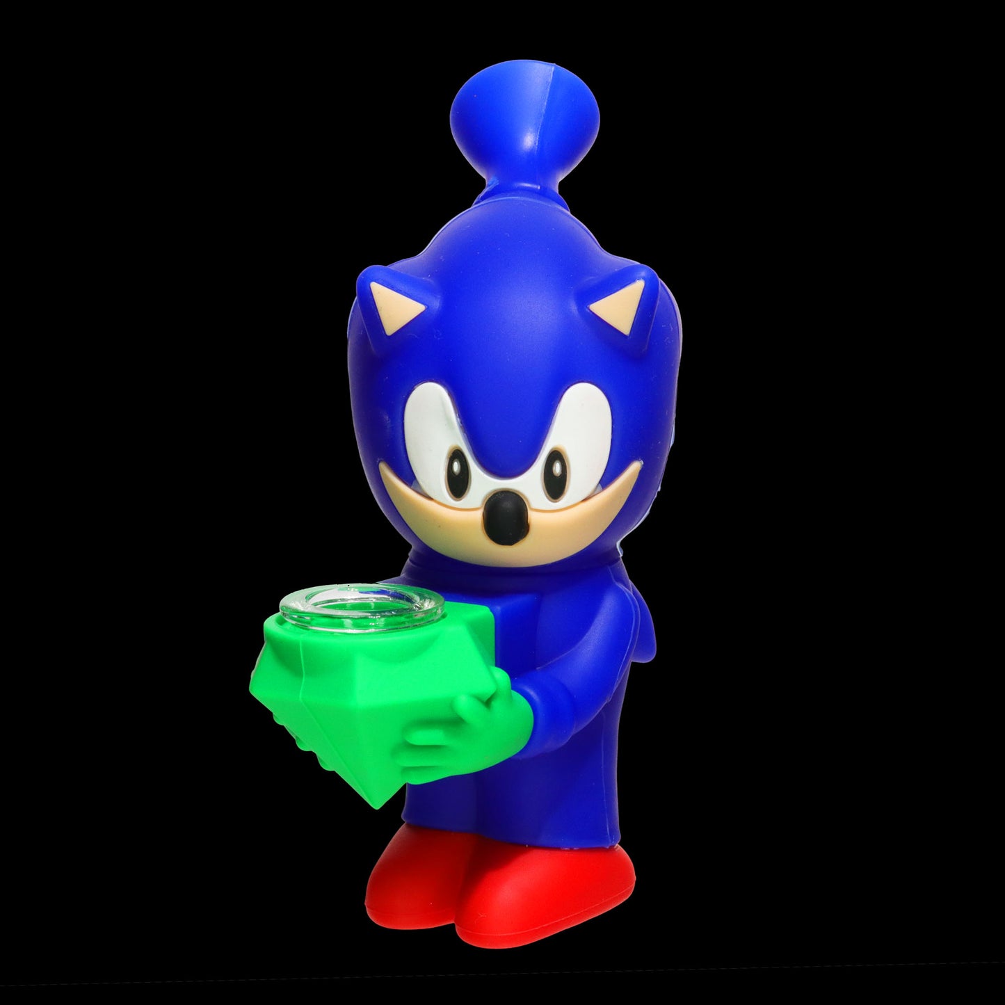 Speedy Hedgehog Hero Silicone Hand Pipe with Glass Bowl – Wholesale