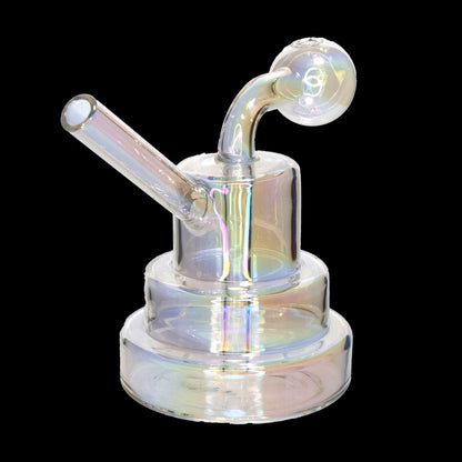 Tiered Base Glass Oil Burner Bubbler – Assorted Colors Wholesale