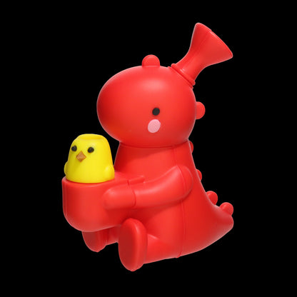 Dinosaur and Chick Silicone Hand Pipe – Assorted Colors Wholesale