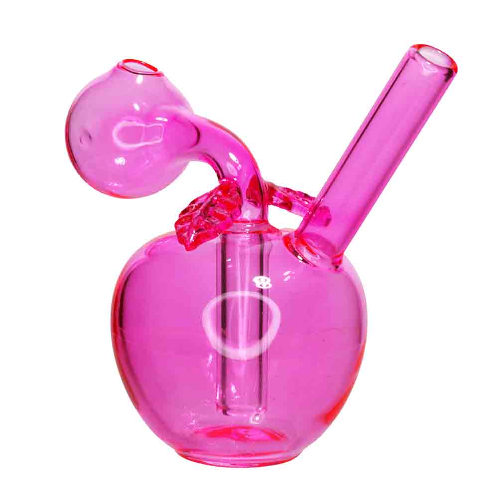 5" Oil Burner Apple Water Pipe – Assorted Colors | Compact Bubbler Style | Wholesale