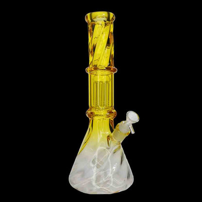 NEW 15 Inch Color Beaker Bong – 1 Chamber | Wholesale Glass | Ashncloud