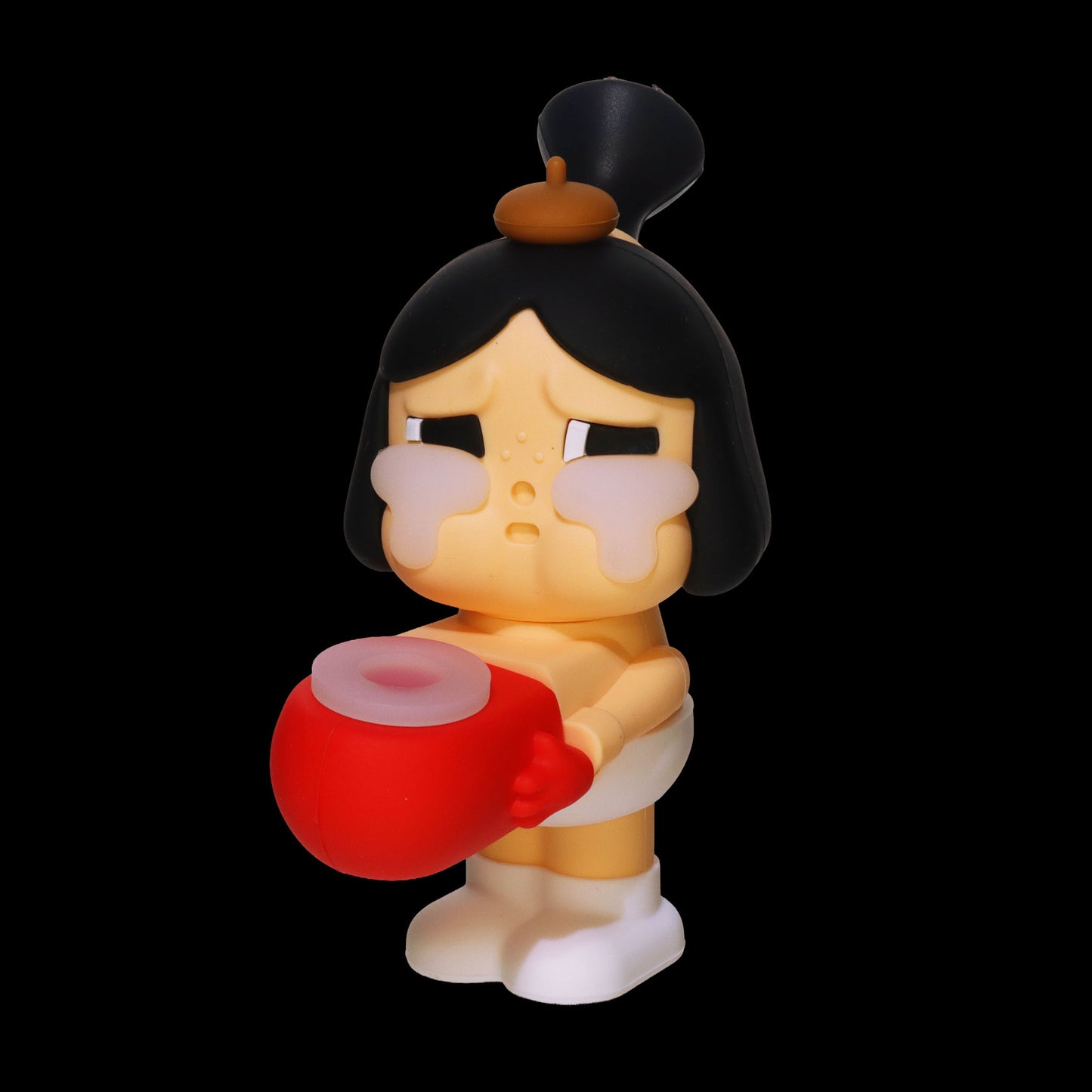 Crying Girl Character Silicone Hand Pipe – Assorted Colors Wholesale