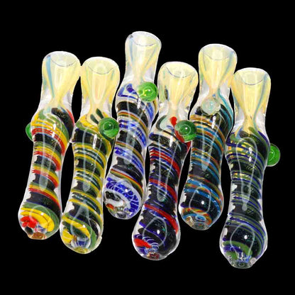 16 PCS - Starlight Opal Galaxy Swirl Glass Hand Pipe Jar  | Wholesale Fast-Turnover