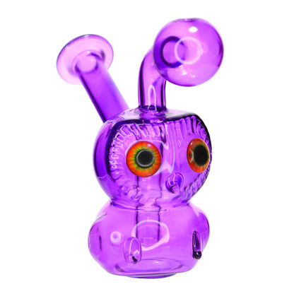 7" Owl Oil Burner Water Pipe | Heavy Glass Wholesale