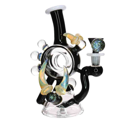 9" Horn Galaxy Glass Water Pipe | Artistic Fancy Design