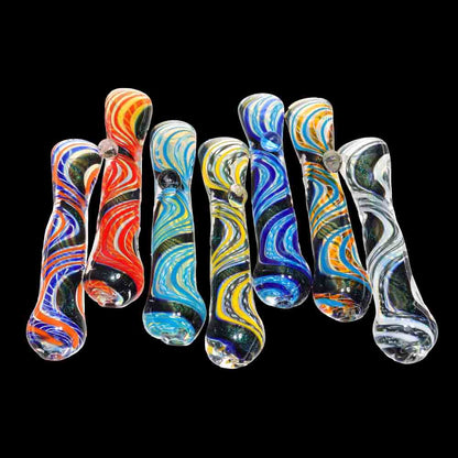 14 PCS - Cosmic Swirl Galaxy Glass Hand Pipe Jar $2.95 each | Wholesale Best-Seller