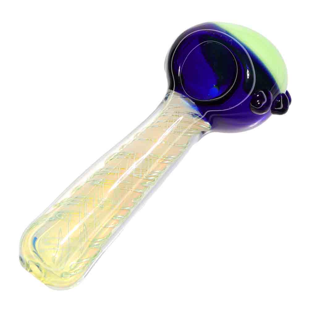 5.5" Dual-Tone Glass Hand Pipe with Color-Layered Bowl – Premium Spoon Pipe