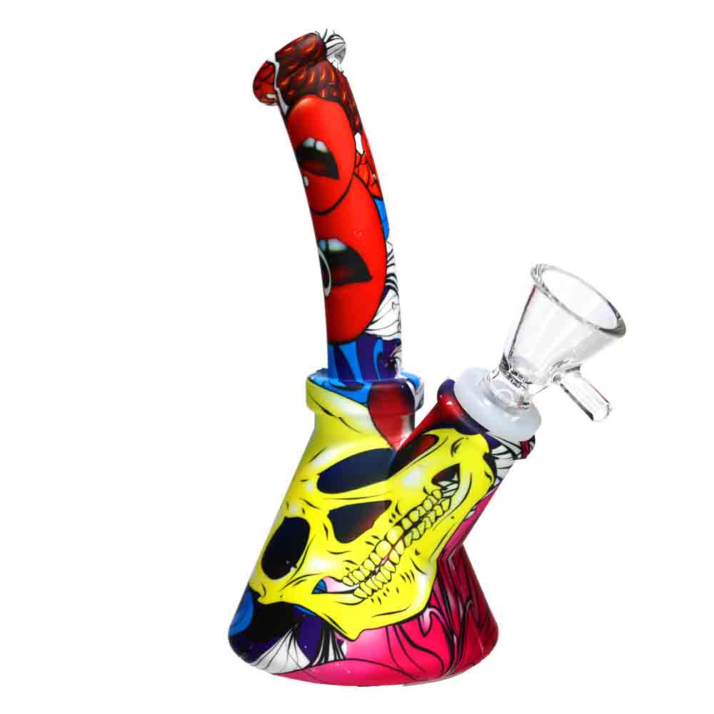 6 in - Beaker Multidesign Silicone Bong