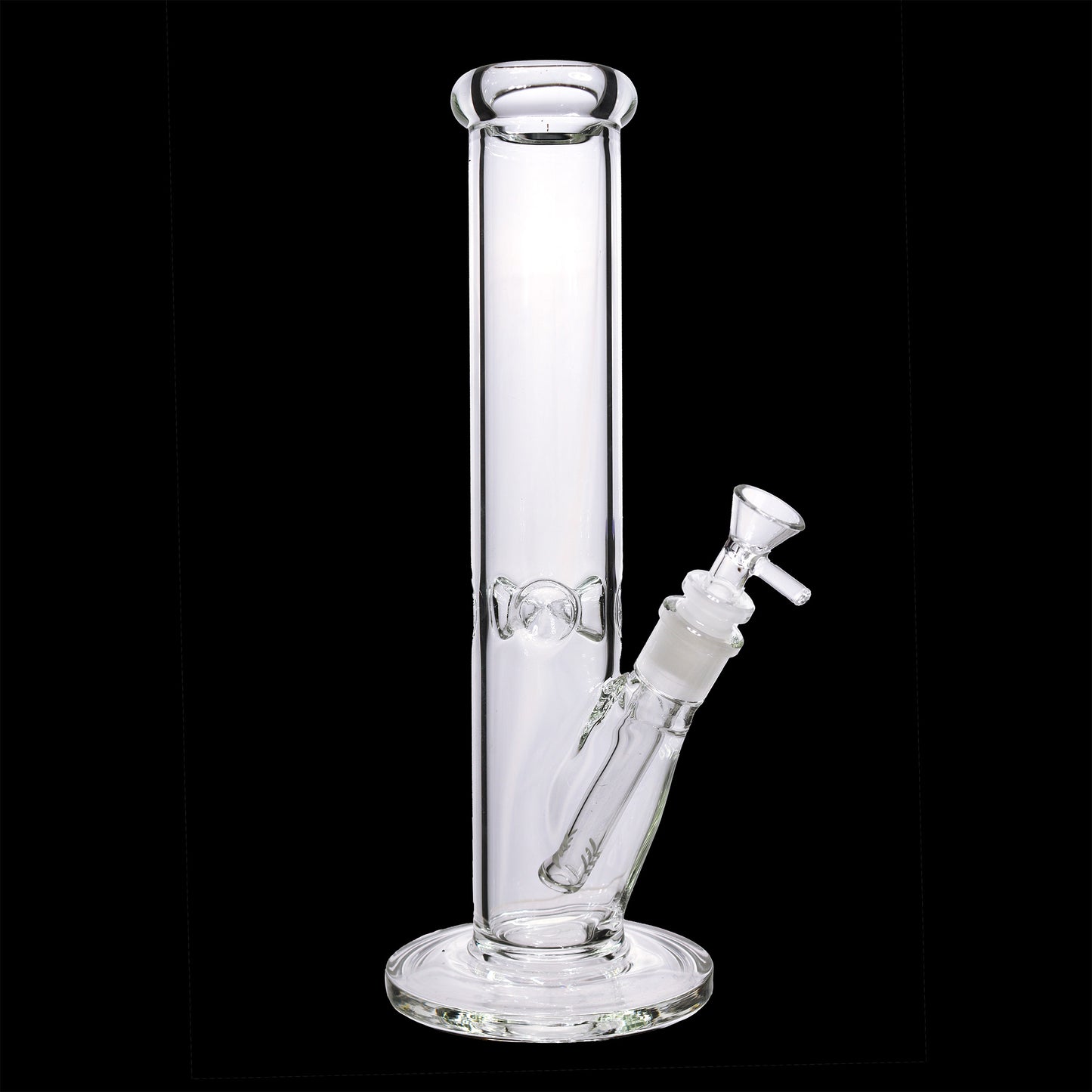 12 in -  Clear Straight Glass Bong 5 mm