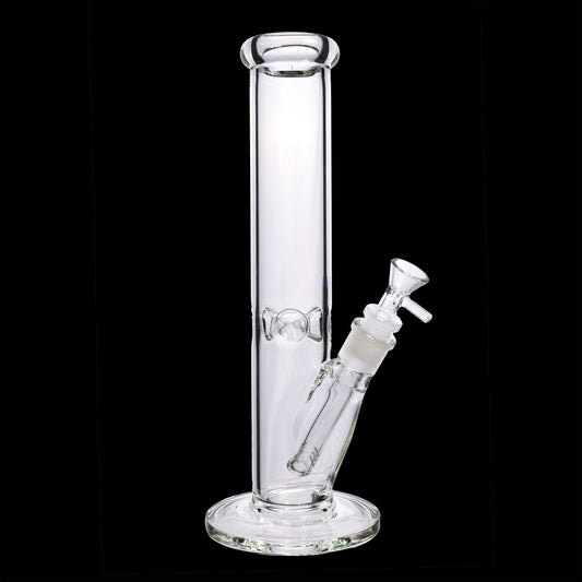 12 in -  Clear Straight Glass Bong 5 mm