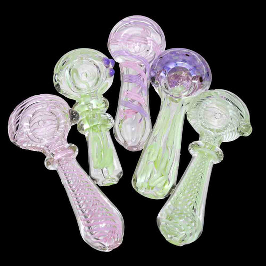Wholesale Glass Hand Pipe 4.5" – $3.95 Each | Slime Color Premium Bulk