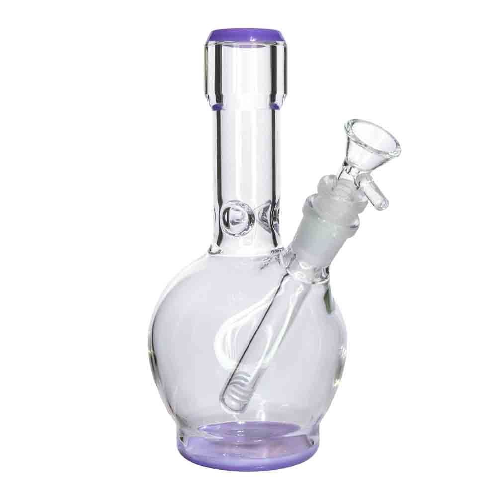 8" Color Base Glass Bong with Diffused Downstem – Wholesale Water Pipe