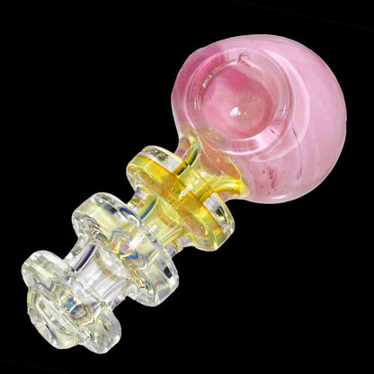 4.5" Color Bowl Glass Hand Pipe – Thick Stem Spoon Pipe