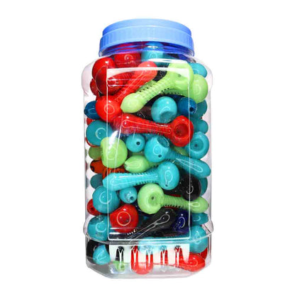 100 pcs – NEW JAR #11 Glass Hand Pipe Spoon (4 inches) $2.10 each