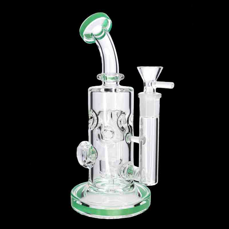 🍯💎 8” Honeycomb Perc Bong – Ultra Smooth Filtration Glass