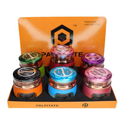6 pcs -  2.5" 63mm Click it Fancy Design 4 Layer Grinder MG-122