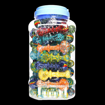 50 pcs – NEW JAR #33 Glass Hand Pipe (4.5 inches) Spoon $4 each