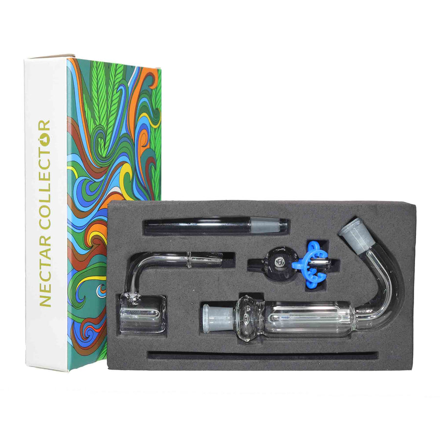 Glass Nectar Collector Kit with Color Box, Dab Straw