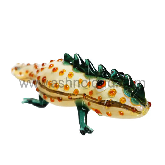 2 In - Fancy Lizard Glass Animal Pipe