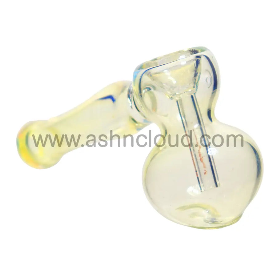 2 Inch Fumed Yellow Mini Glass Hammer Pipe