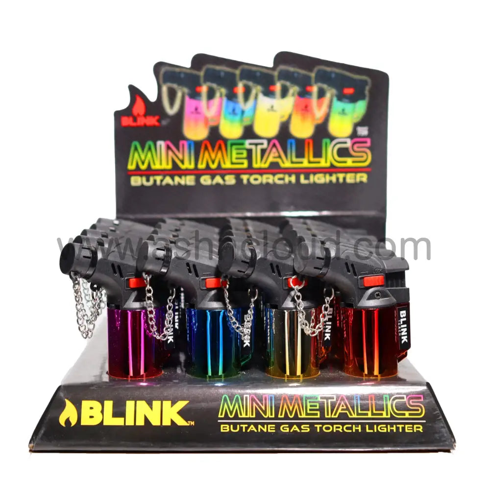 20 Pcs - Mini Metallics Torch Butane Gas Blink-729 $1.10 Each