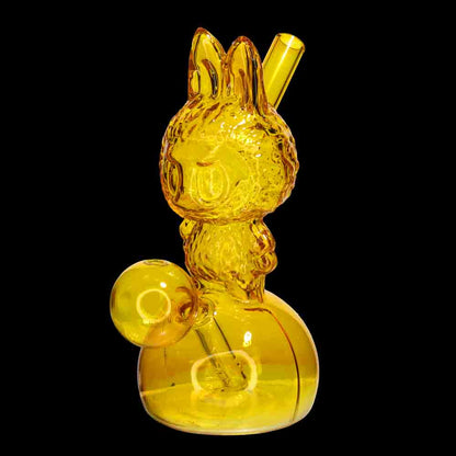 6" Labubu Character Style Oil Burner Water Pipe – Wholesale Color Glass Figure