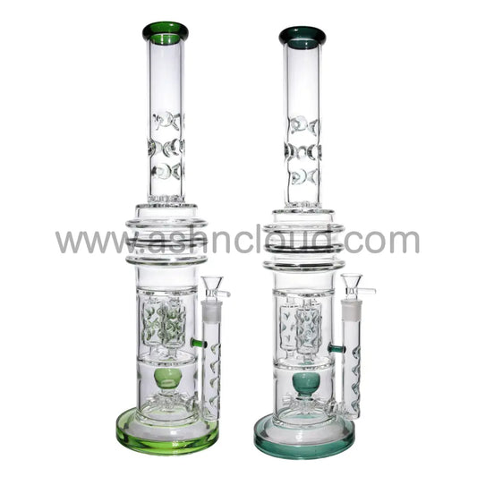 22 In - Big Exotic Honeycomb Perc Glass Bong