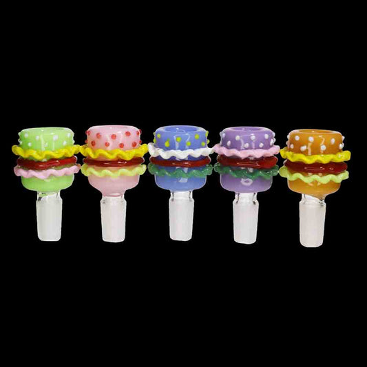 Wholesale 14mm Glass Bowl – Burger Design 12 Pcs Display | Smoke Shop Supply $4.50 each
