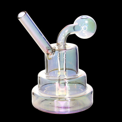 Tiered Base Glass Oil Burner Bubbler – Assorted Colors Wholesale