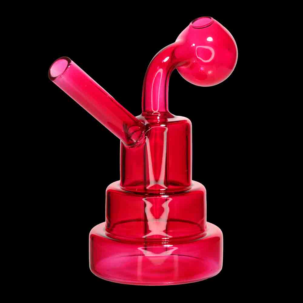 Stacked Neon Oil Burner Water Pipe – 5" | Assorted Bright Colors | Wholesale