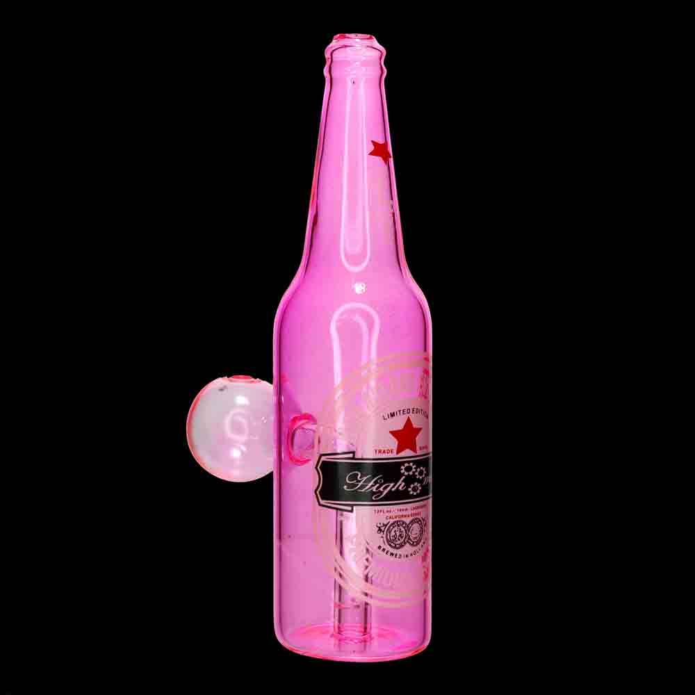 7 in - Beer Bottle Glass Oil Burner Water Pipe