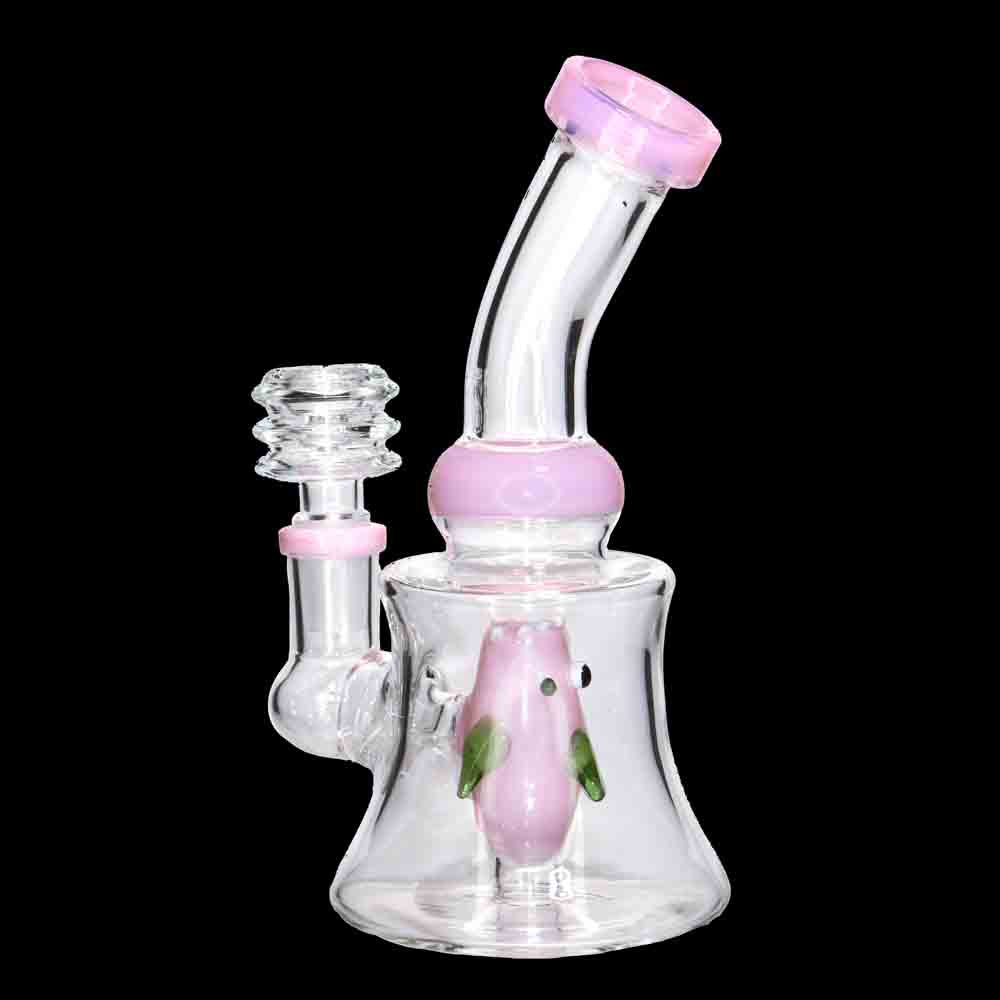 5” Mini Glass Bong – Compact and Colorful Water Pipe Fish Perc for Smoke Shops