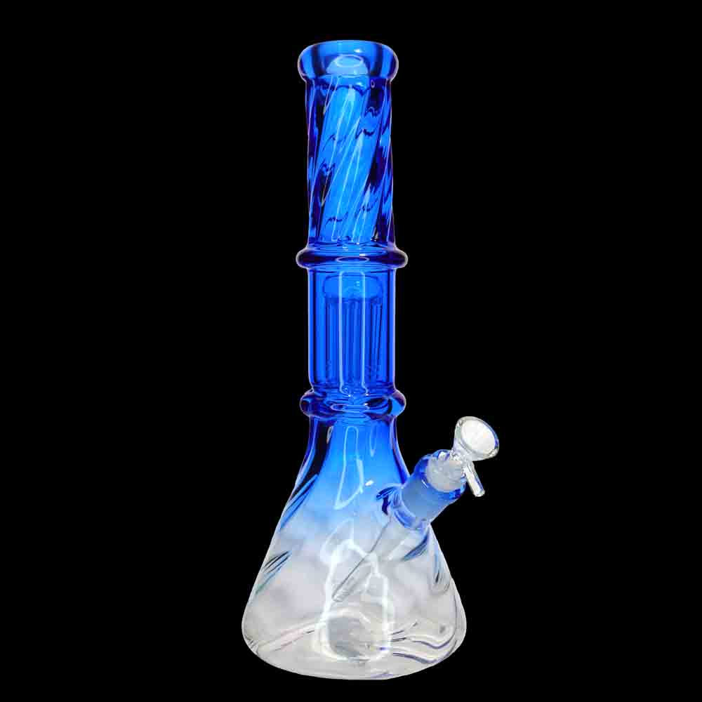 NEW 15 Inch Color Beaker Bong – 1 Chamber | Wholesale Glass | Ashncloud