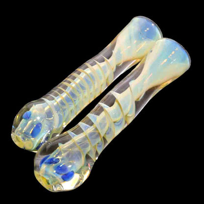 24-Piece Fumed Glass Chillum Jar #04  – Color-Changing One-Hitters $2.75 each | Wholesale Display
