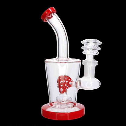 7" Strawberry Perc Rig | Heavy Glass Wholesale