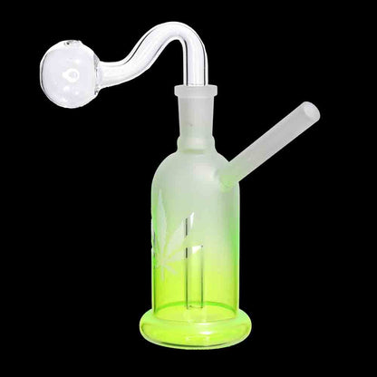 6" Wholesale Bent Glass Oil Burner | Color Gradient Glass Pipe