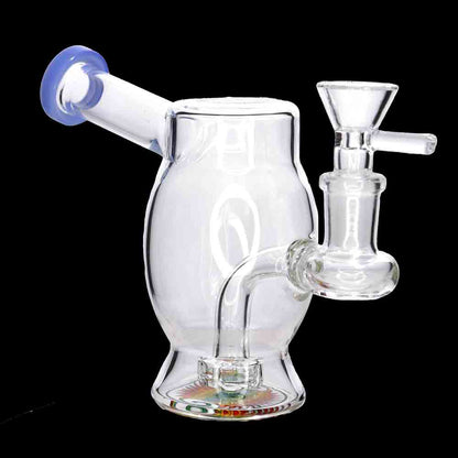 Compact Barrel Mini Water Pipe – 6.5 Inch | Countertop Fast-Turn Glass Bong
